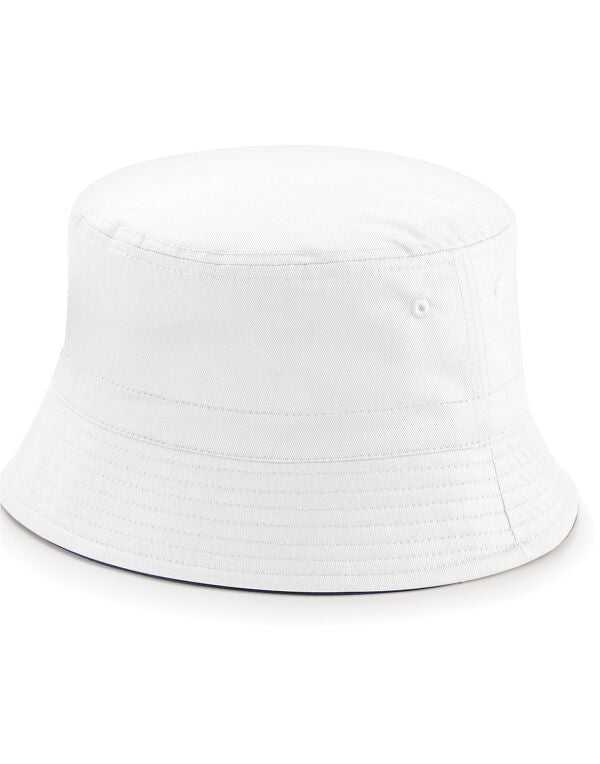 Beechfield Reversible Bucket Hat | Unisex | Cotton | Short Brim | 3 Colours | S-XL - Hat - Logo Free Clothing