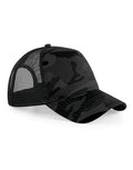 Beechfield Camo Snapback Trucker Cap | Unisex | 5 Panel | 2 Colours | One Size - Hat - Logo Free Clothing