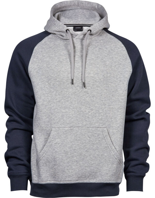 Tee Jays | Mens Two-Tone Hooded Sweatshirt | Logo Free Clothing