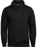 Tee Jays Unisex Half Zip Sweatshirt | Soft Brushed Pullover | Pockets | 3 Colours | S-3XL - Sweatshirt - Logo Free Clothing