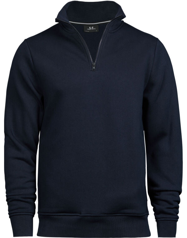 Tee Jays Unisex Half Zip Sweatshirt | Soft Brushed Pullover | Pockets | 3 Colours | S-3XL - Sweatshirt - Logo Free Clothing