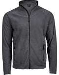 Tee Jays Mens Active Fleece | Lightweight | Zip-Up Fleece | Black or Grey | S-3XL - Fleece - Logo Free Clothing