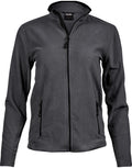 Tee Jays Ladies Active Fleece | Lightweight | Zip-Up Fleece | Black or Grey | S-3XL - Fleece - Logo Free Clothing