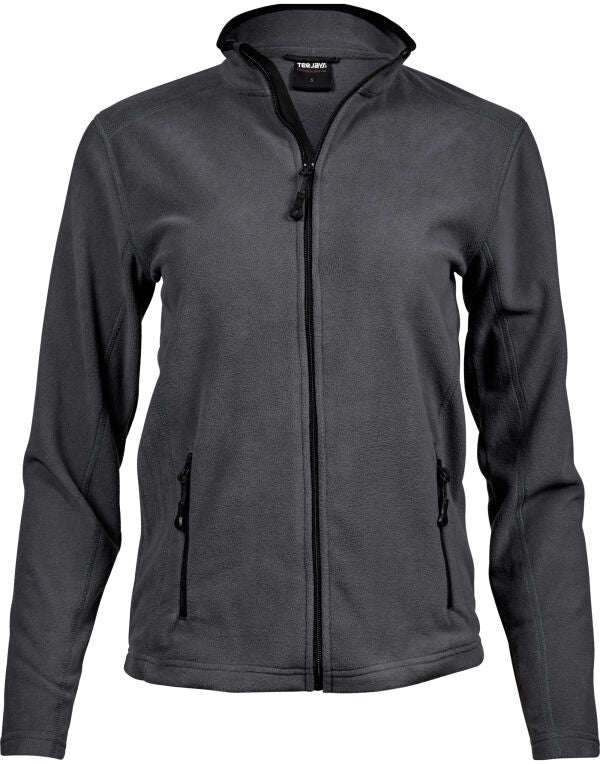 Tee Jays Ladies Active Fleece | Lightweight | Zip-Up Fleece | Black or Grey | S-3XL - Fleece - Logo Free Clothing