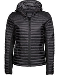 Tee Jays Ladies Hooded Outdoor Crossover Jacket | Showerproof Hooded Puffer | 3 Colours | S-3XL - Summer Jacket - Logo Free Clothing