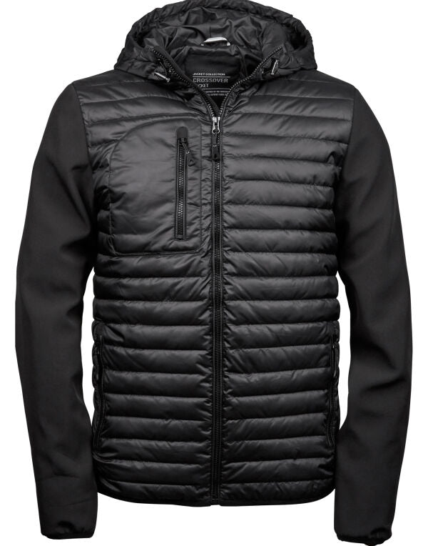 Tee Jays | Mens Hooded Crossover Jacket | Logo Free Clothing