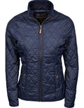 Tee Jays Richmond Ladies Quilted Jacket | Showerproof | Tailored Fit | Navy | S-3XL - Summer Jacket - Logo Free Clothing