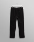 wax london men's Raleigh - Black Corduroy Pleated Trousers