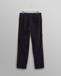 wax london men's Raleigh - Navy Corduroy Pleated Trousers