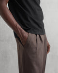 wax london men's Reid - Black Organic Cotton T-Shirt