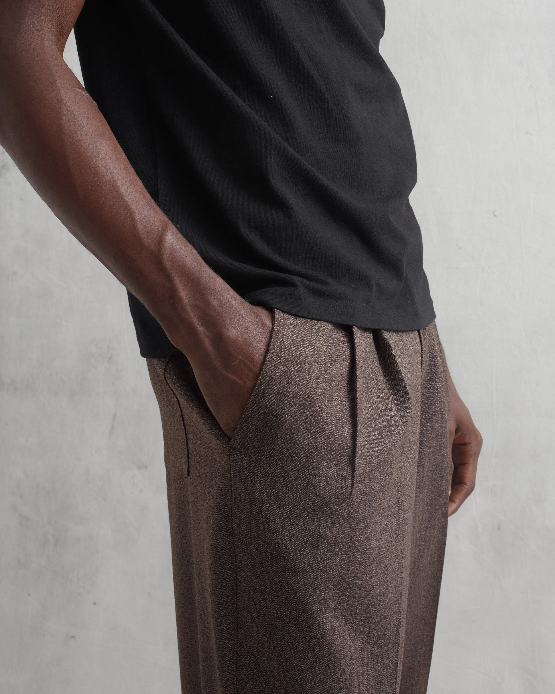 wax london men's Reid - Black Organic Cotton T-Shirt