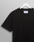 wax london men's Reid - Black Organic Cotton T-Shirt