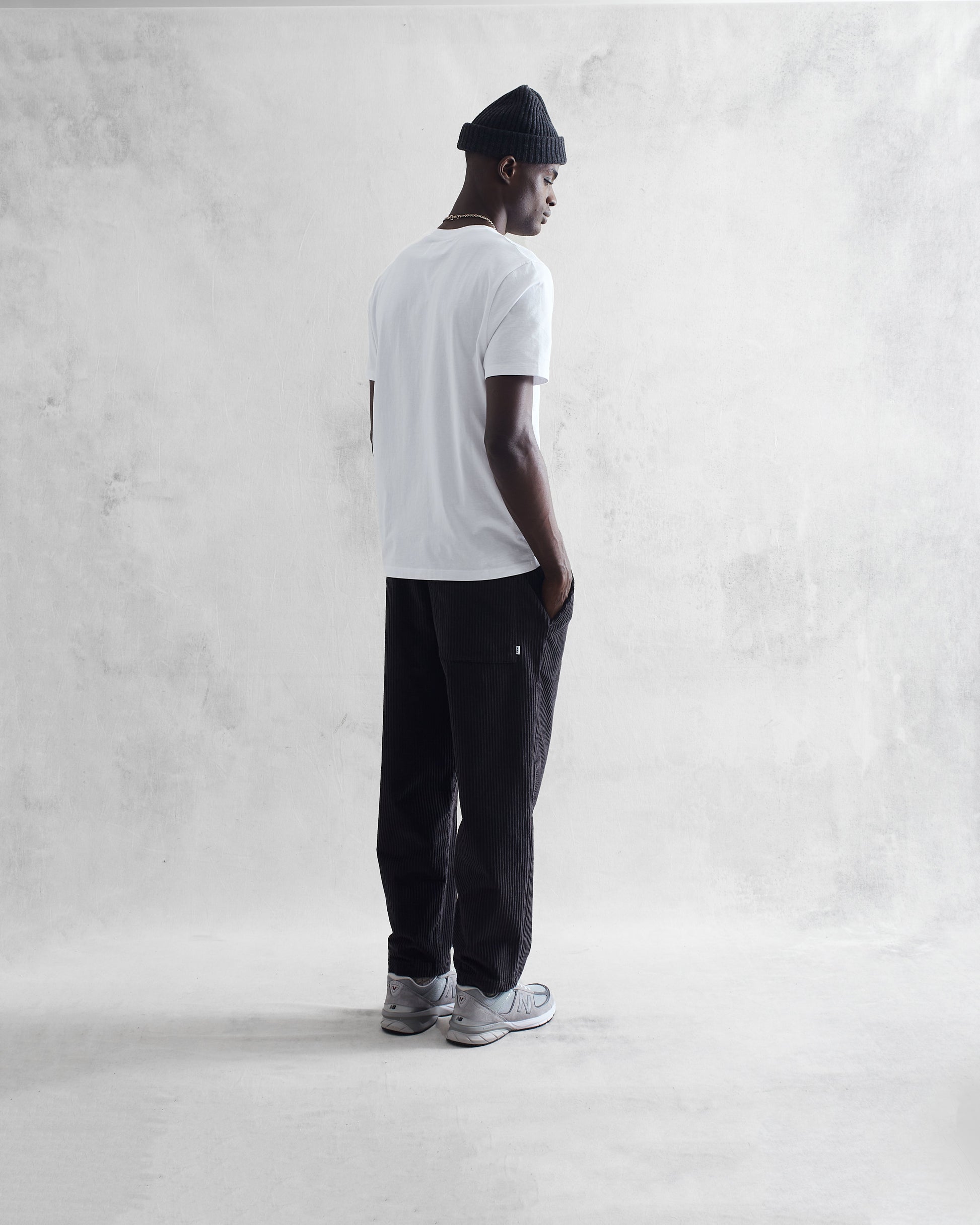wax london men's Reid - White Organic Cotton T-Shirt