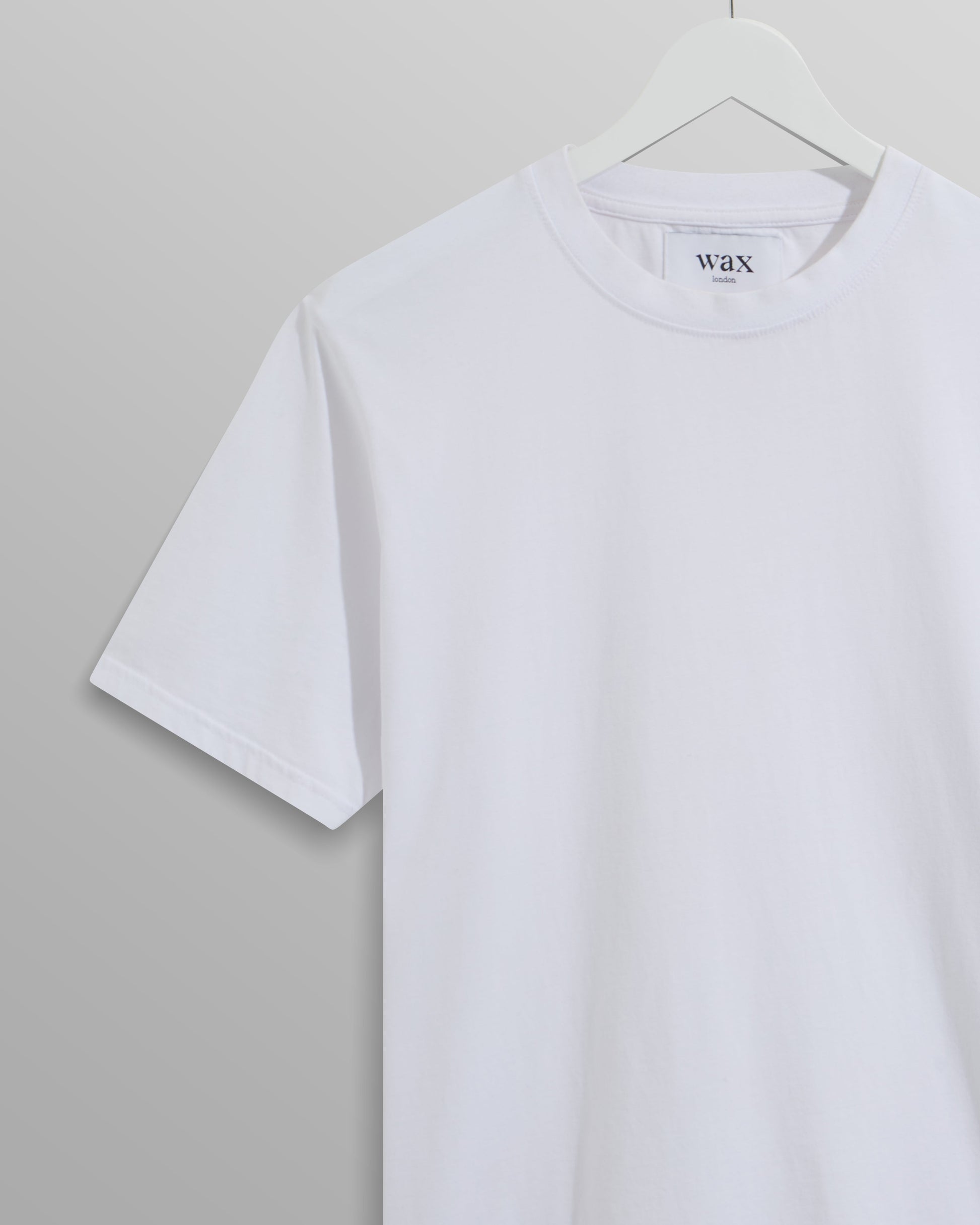 wax london men's Reid - White Organic Cotton T-Shirt