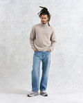 wax london men's Ridgeway - Natural Donegal Roll Neck Jumper