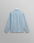wax london men's Rove - Light Blue Linen Shirt