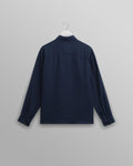 wax london men's Rove - Navy Linen Shirt