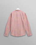 wax london men's Rove - Pink Check Organic Cotton Shirt