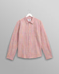 wax london men's Rove - Pink Check Organic Cotton Shirt