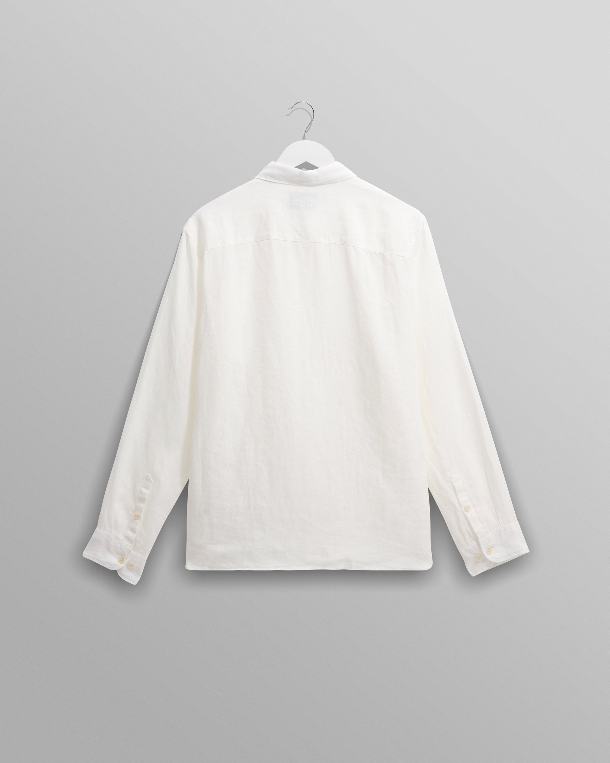 wax london men's Rove - White Linen Shirt