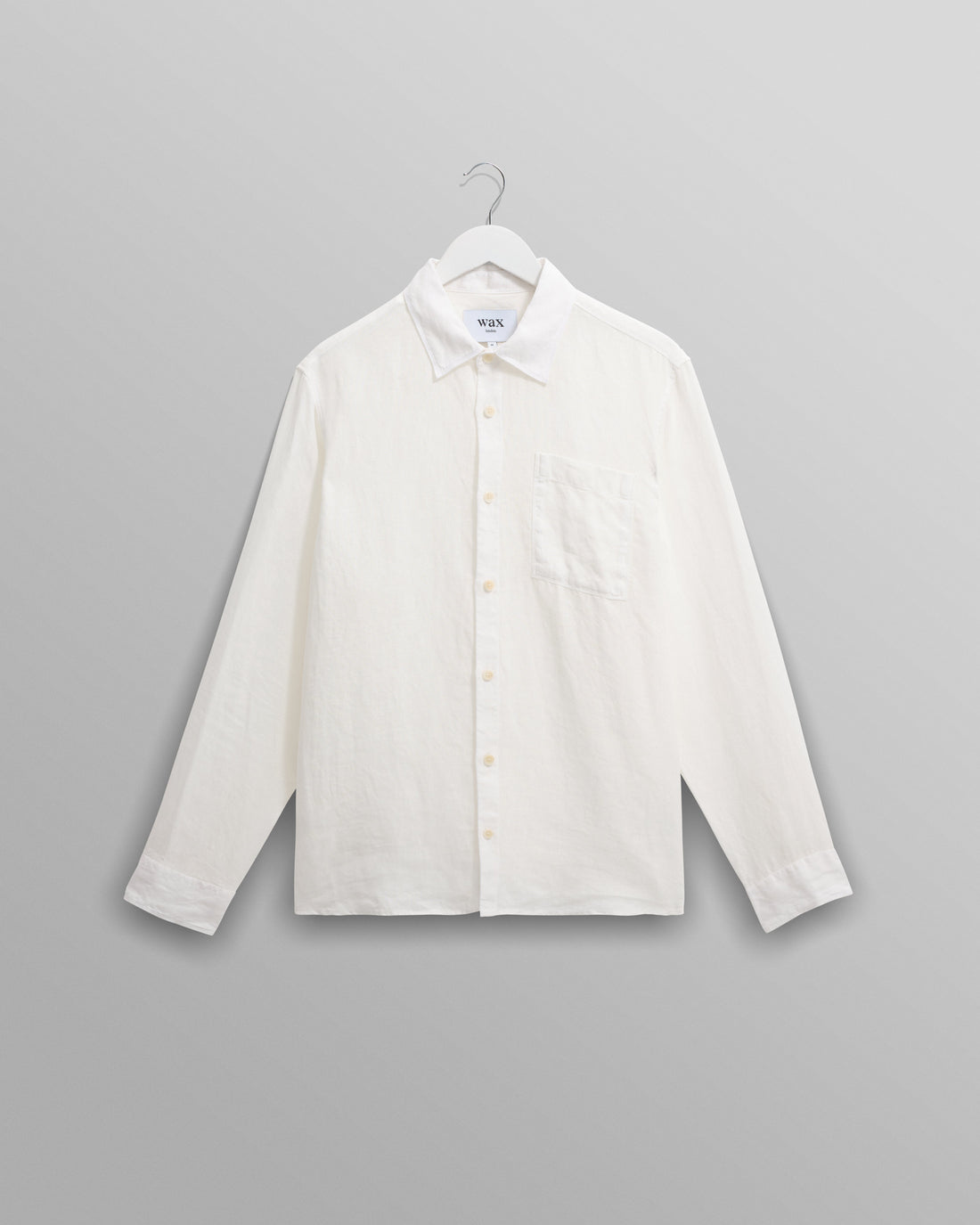 wax london men's Rove - White Linen Shirt