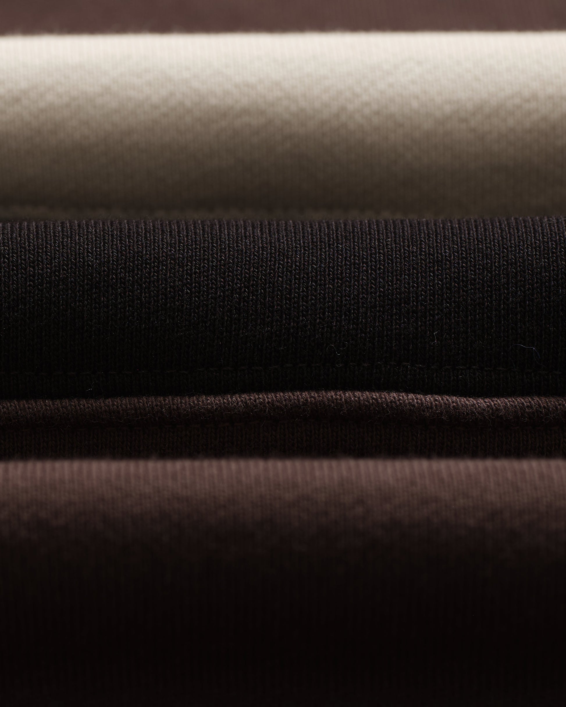 wax london men's Rowhill - Brown And Black Panelled Loopback Rugby Shirt