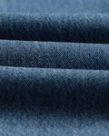 wax london men's Russell - Mid Blue Straight Fit Denim Jeans