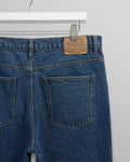 wax london men's Russell - Mid Blue Straight Fit Denim Jeans
