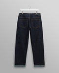 wax london men's Russell - Rinse Wash Selvedge Straight Fit Denim Jeans