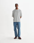 wax london men's Russell - Vintage Blue Straight Fit Denim Jeans