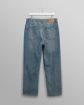 wax london men's Russell - Vintage Blue Straight Fit Denim Jeans