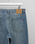 wax london men's Russell - Vintage Blue Straight Fit Denim Jeans