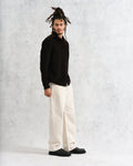 wax london men's Shelly - Black Seersucker Corduroy Shirt