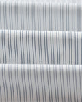 wax london men's Shelly - Ecru And Blue Fine Stripe Poplin Shirt