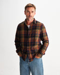wax london men's Shelly - Multicolour Check Flannel Shirt