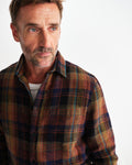 wax london men's Shelly - Multicolour Check Flannel Shirt