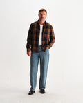 wax london men's Shelly - Multicolour Check Flannel Shirt