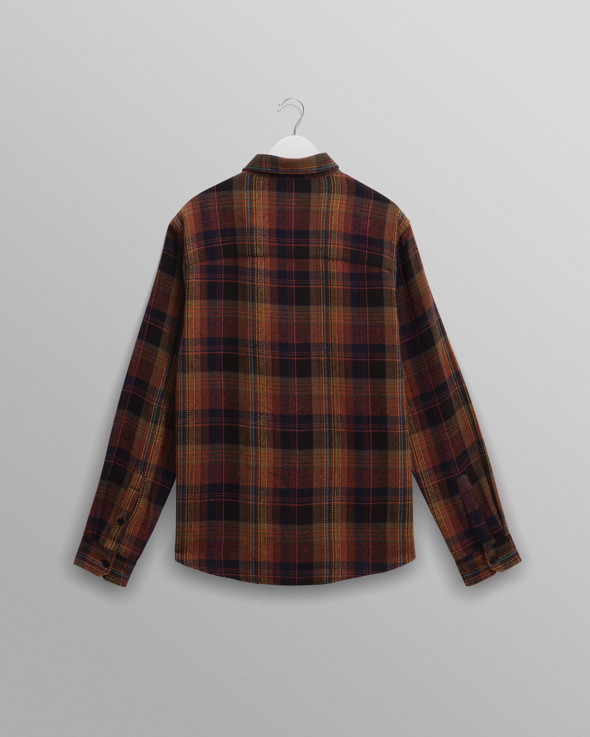 wax london men's Shelly - Multicolour Check Flannel Shirt