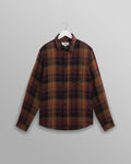 wax london men's Shelly - Multicolour Check Flannel Shirt