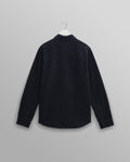 wax london men's Shelly - Navy Seersucker Corduroy Shirt