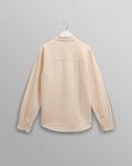 wax london men's Shelly - Stone Seersucker Corduroy Shirt