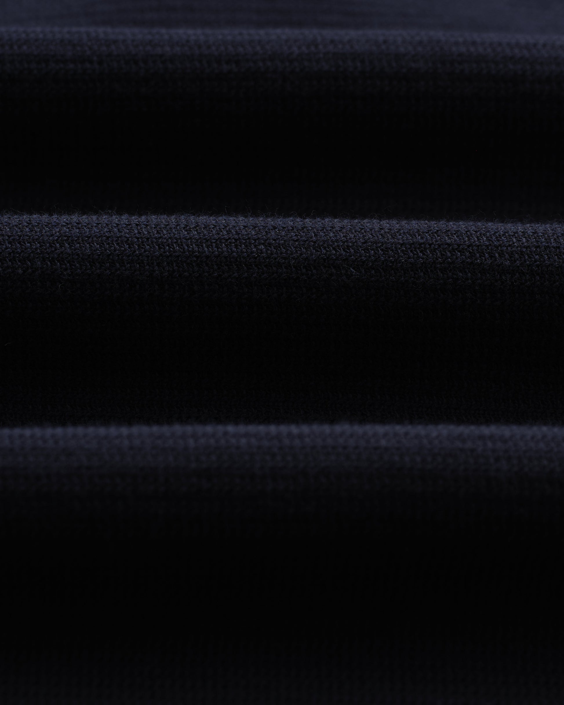 wax london men's Shore - Navy Textured Organic Cotton Polo Shirt