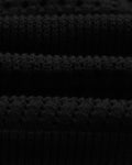 wax london men's Siena - Black Pointelle Knitted Polo