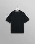 wax london men's Siena - Navy Fine Gauge Cotton Polo