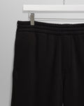 wax london men's Ska - Black Embroidered Logo Loopback Cotton Joggers