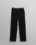 wax london men's Ska - Black Embroidered Logo Loopback Cotton Joggers