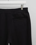 wax london men's Ska - Black Embroidered Logo Loopback Cotton Joggers