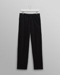 wax london men's Ska - Black Embroidered Logo Loopback Cotton Joggers