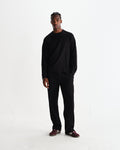 wax london men's Ska - Black Structured Waffle Joggers