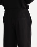 wax london men's Ska - Black Structured Waffle Joggers